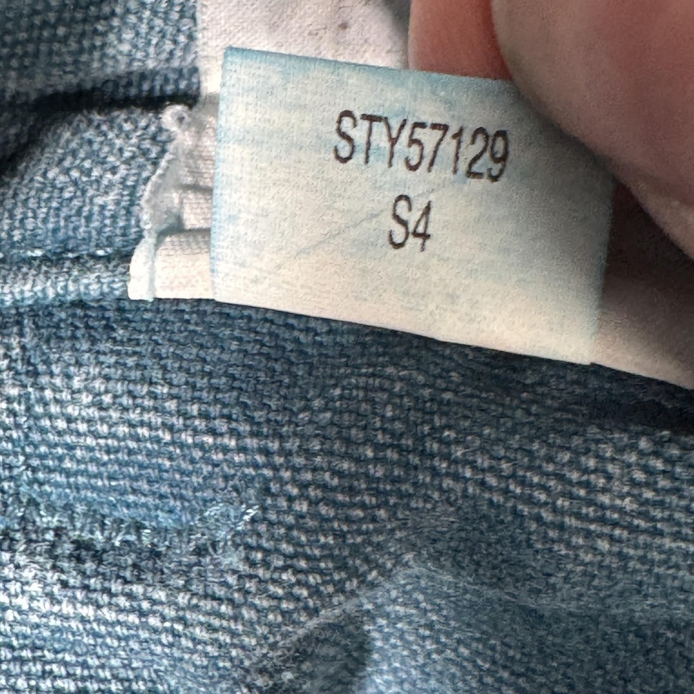 Patagonia High-Waist Denim-Look Blue Shorts - Picture 9 of 11